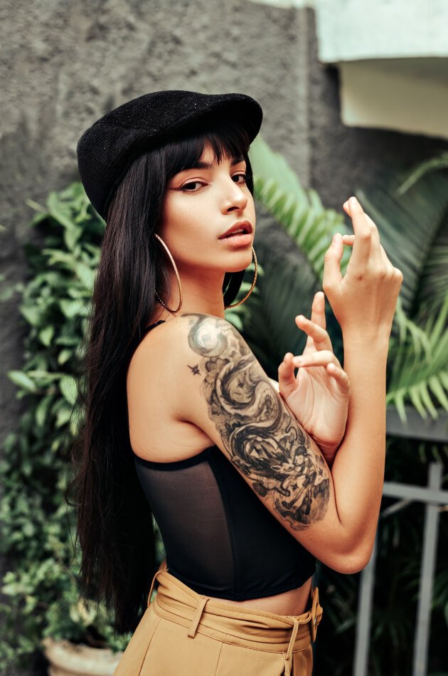 Camisa Holgada Oscura